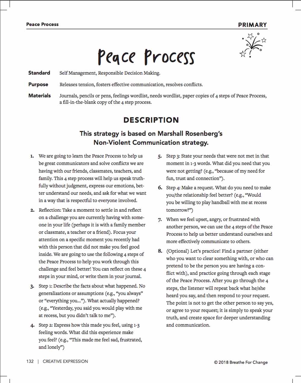 A conflict resolution activity for primary students 