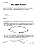 Make a Corn Necklace