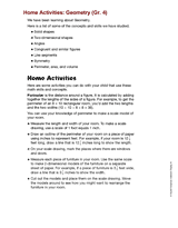 Home Activities: Geometry (Gr. 4)