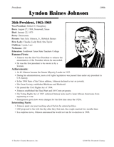 Lyndon Baines Johnson