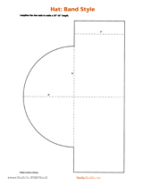 Band-Style Hat Costume Pattern