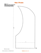 Pirate Hat Costume Pattern
