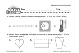 Math Warm-Up 151 for Gr. 1 & 2: Measurement & Geometry
