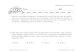 Math Warm-Up 45 for Gr. 5 & 6: Numbers and Numeration