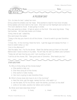 Historical Fiction Reading Warm-Up: A Pilgrim Day