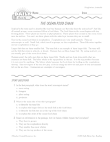 Ocean Food Chain Reading Warm-Up