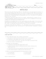 Science Reading Warm-Up: The Water Cycle