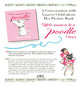 Q&A with Lauren Child on Who Wants to Be a Poodle I Don't