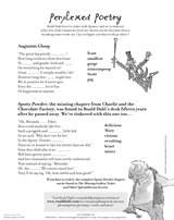 Charlie and the Chocolate Factory Perplexed Poetry